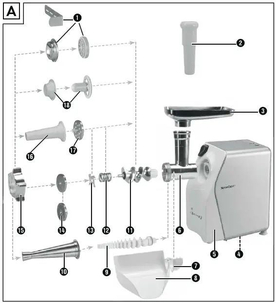 SILVERCREST SFW 350 D4 Electric Mincer 1