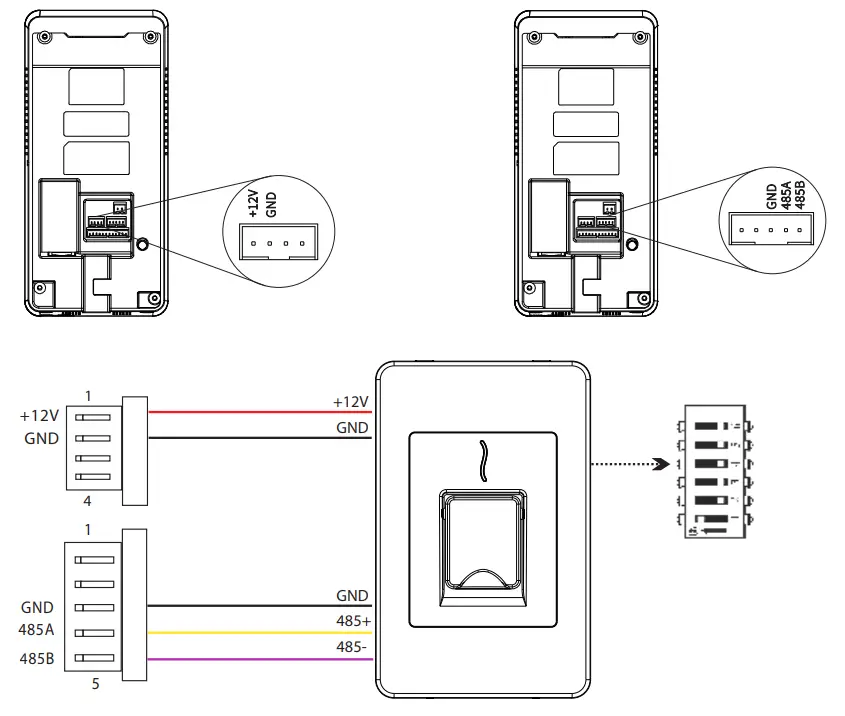 ZKTeco FR1500SI RS485 Fingerprint Reader - Controller