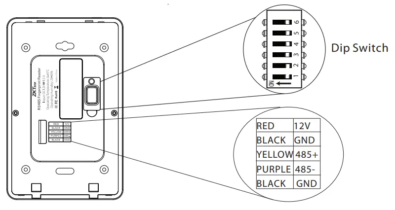 ZKTeco FR1500SI RS485 Fingerprint Reader