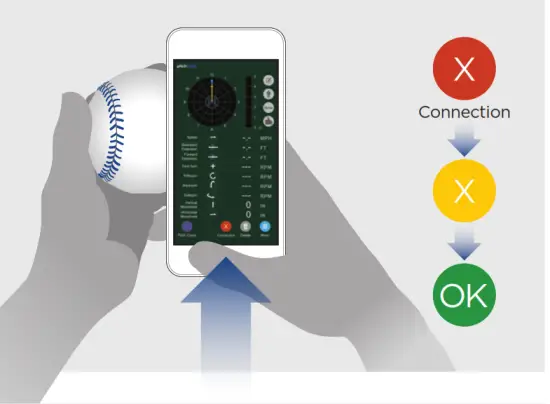 F5 Sports PLB41 PitchLogic Baseall - button