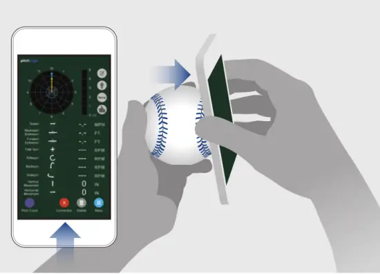 F5 Sports PLB41 PitchLogic Baseall - touch the ball
