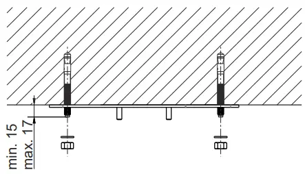 Installation of WolfVision‘s Ceiling Mount