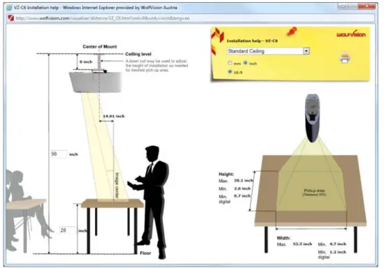 Distance to image center