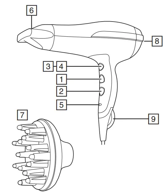 REMINGTON-D5208-Gold-Dust-2400W-Hair-Dryer-FIG-1
