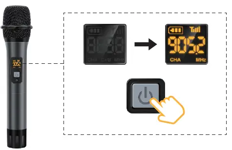 Wireless-Microphone-TONOR-UH- Metal-Cordless-Handheld-Mic-System-with-Rechargeable-Receiver-fig-3