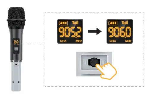 Wireless-Microphone-TONOR-UH- Metal-Cordless-Handheld-Mic-System-with-Rechargeable-Receiver-fig-5