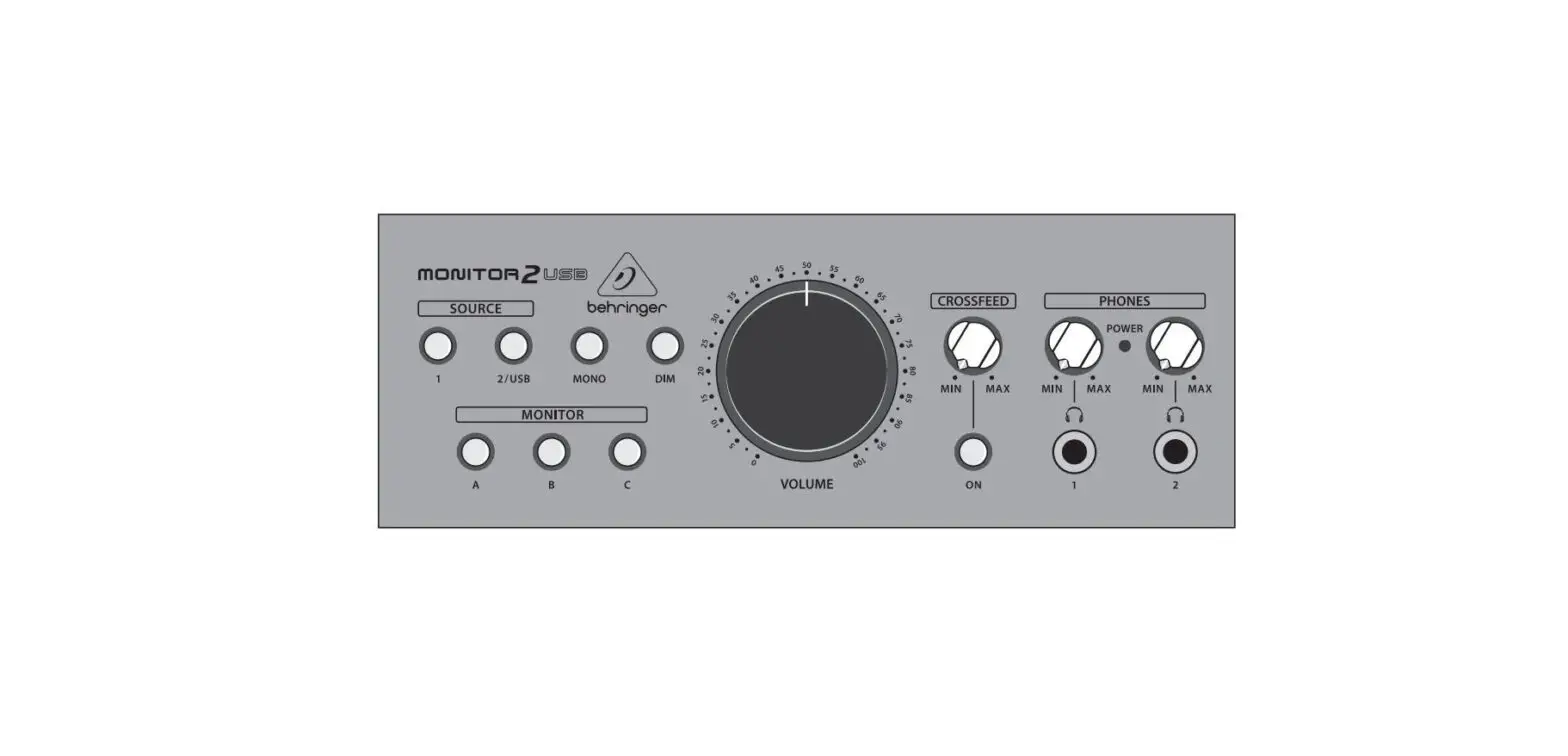 Behringer Monitor2usb High-end Speaker And Headphone Monitoring Controller User Guide