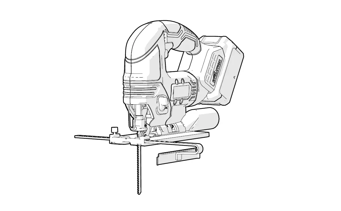 Evolution R90 Jgs-li 18v Li-ion Ext Cordless Jigsaw Instruction Manual