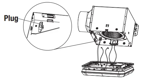 Install the grille with light