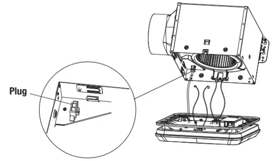 Install the grille with light