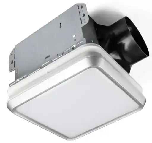 HAMPTON BAY LDS-BF3001 160 CFM Ceiling Mount Room Side Installation Bathroom Exhaust Fan with LED Lighting and Night Light