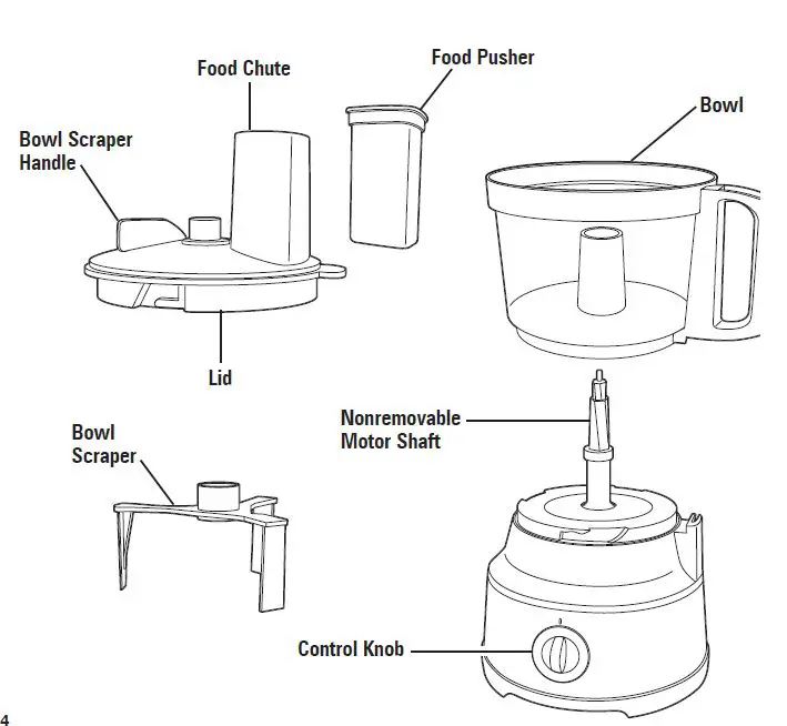 Hamilton Beach 70730 Food Processor fig 1