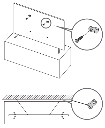 samsung QE43Q60A 43 inch 4K QLED - Preventing the TV from falling
