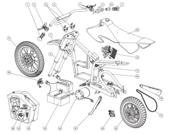Razor SX500 Dirt Rocket McGrath Electric Motocross Bike FFP - figure 44