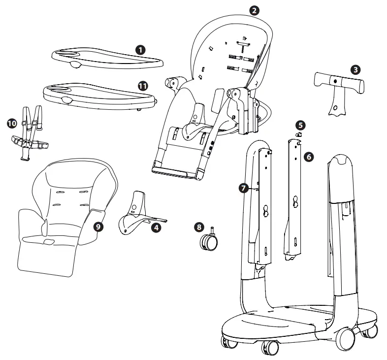 Peg-Perego H0T 114529 Tatamia High Chair - fig