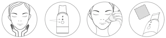 Notino NBE5000N Ultrasonic Face Scrubber - moisturizing