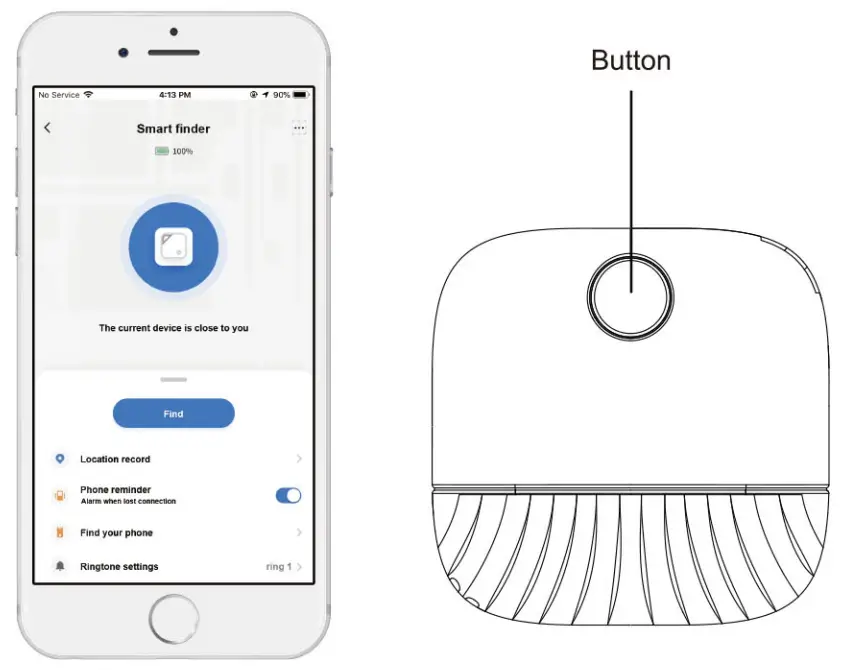 ARIZA B600 Bluetooth Key Finder Key Locator Device - FIG7