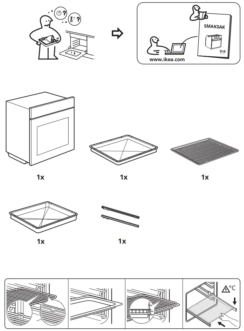 IKEA 604 118 57 SMAKSAK Forced Air Oven