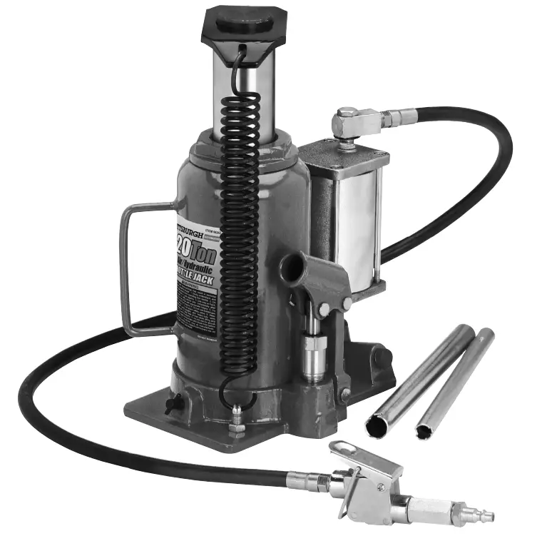 PITTSBURGH AUTOMOTIVE 95553 20 Ton Capacity Air or Hydraulic Bottle Jack