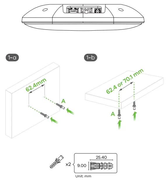 Wall / Ceiling Mounting