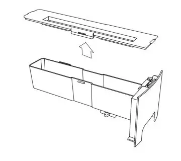 TESY AC 37 HCICH Air Cleaner - Open cover, clean the water tank.