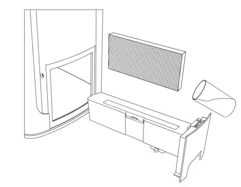 TESY AC 37 HCICH Air Cleaner - Pull put water tank,take out the wet cotton