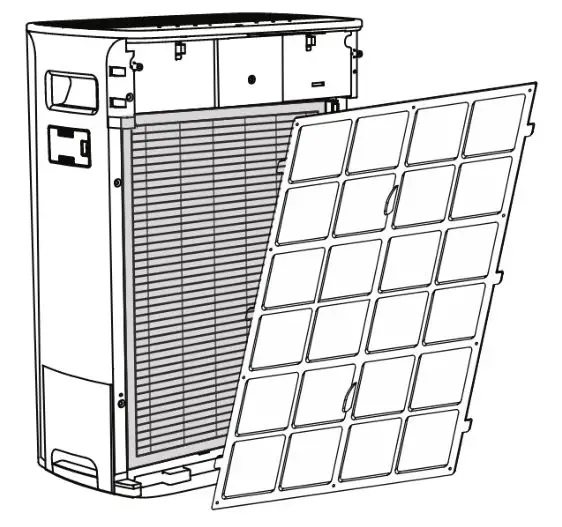 TESY AC 37 HCICH Air Cleaner - Replace the primary filter
