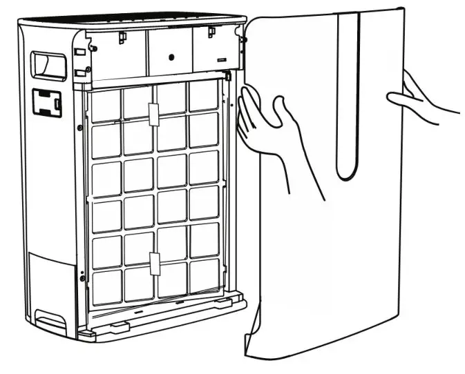 TESY AC 37 HCICH Air Cleaner - When the indicator is flashing