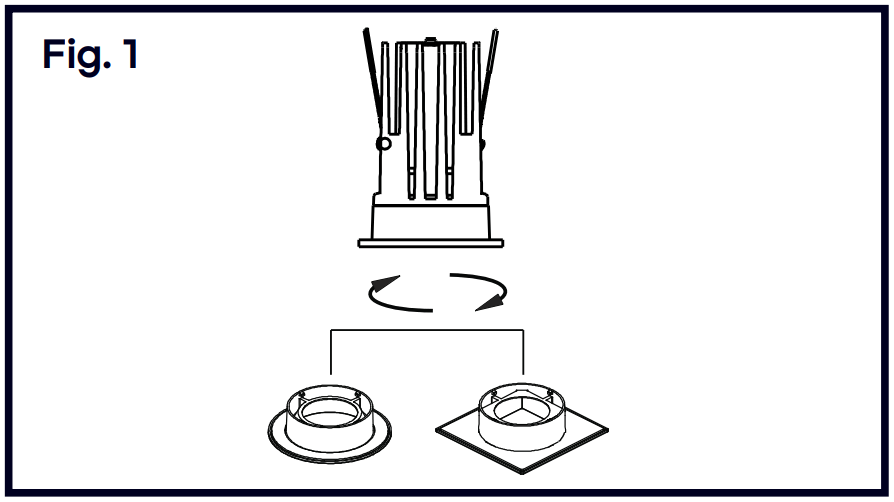 LUXRITE LR23460 1 MODULE INTERCHANGEABLE TRIM - FIG 1