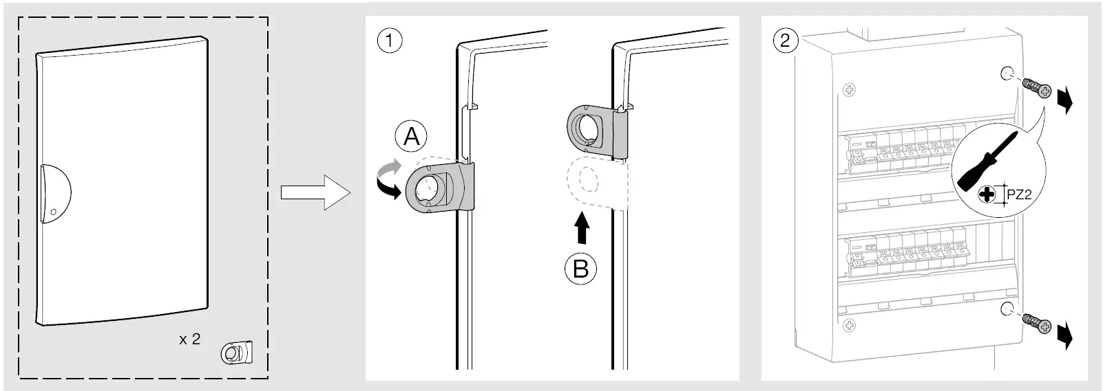 hager GP418P Door for Enclosure FIG 1