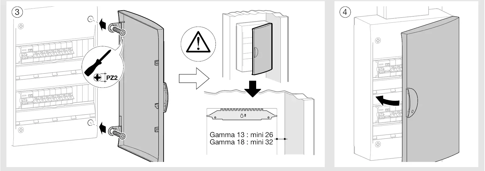 hager GP418P Door for Enclosure FIG 2