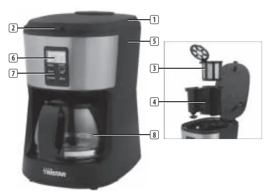 TRISTAR-CM-1280-Coffee-Maker-fig-1