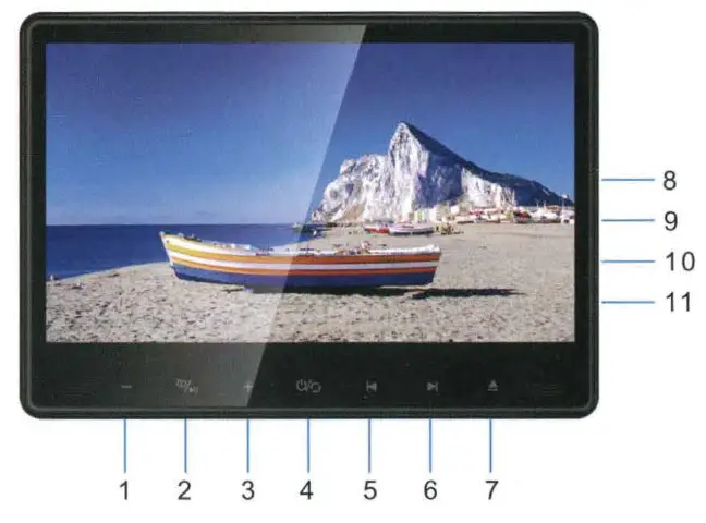 concept RSD 1105 11 Inch LCD Headrest Monitor - DVP Player 2