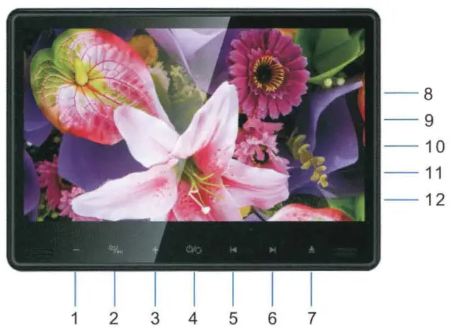 concept RSD 1105 11 Inch LCD Headrest Monitor - DVP Player