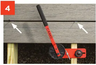 CAMO 0345070 Lever Deck Board Bending and Locking Tool - How to lock boards 5