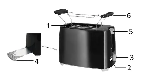 emerio TO-112695.3 Toaster FIG 1