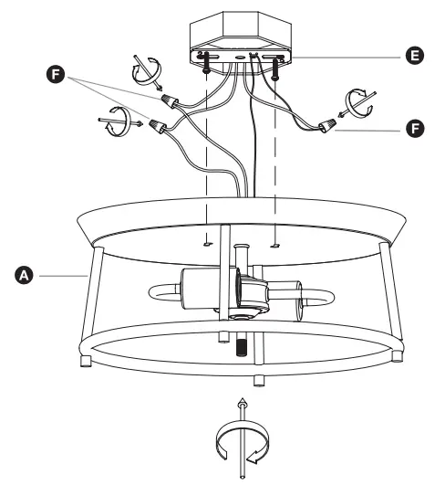 PROGRESS LIGHTING 60347 2-Light Dark Bronze Flush Mount-fig5