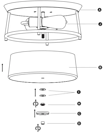 PROGRESS LIGHTING 60347 2-Light Dark Bronze Flush Mount-fig8