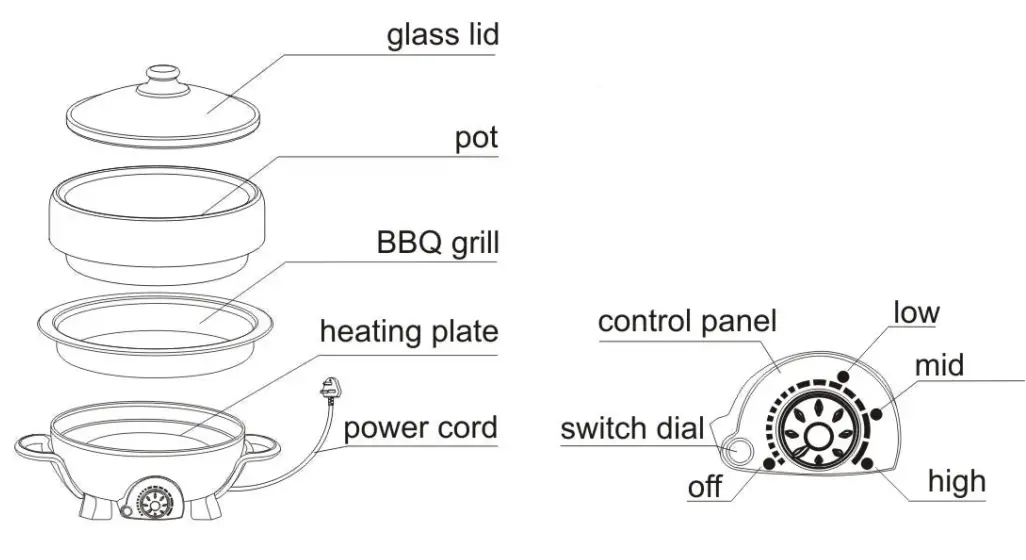 TAYAMA Shabu and Grill Multi Cooker - Fig