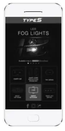 TYPES LM58259 Single Beam Smart LED FOG Light - APP