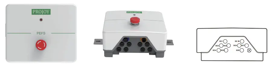 PROJOY electric PEFS-24V-CN Series Panel Level Rapid Shutdown Control Box - Figure 3