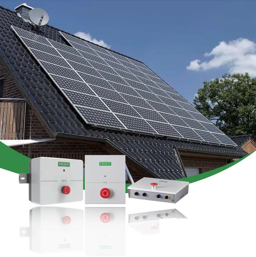 PROJOY electric PEFS-24V-CN Series Panel Level Rapid Shutdown Control Box