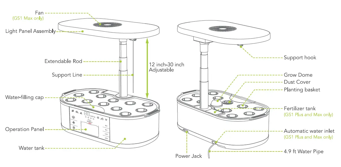 JustSmart GS1 Lite Indoor Garden 2