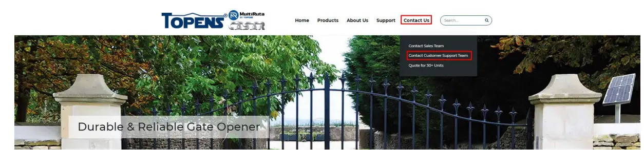 TOPENS RK2600 T Sliding Gate Opener - Figure 1