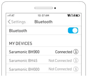 Saramonic SR-BH900 NoiseWall Wireless -pairing