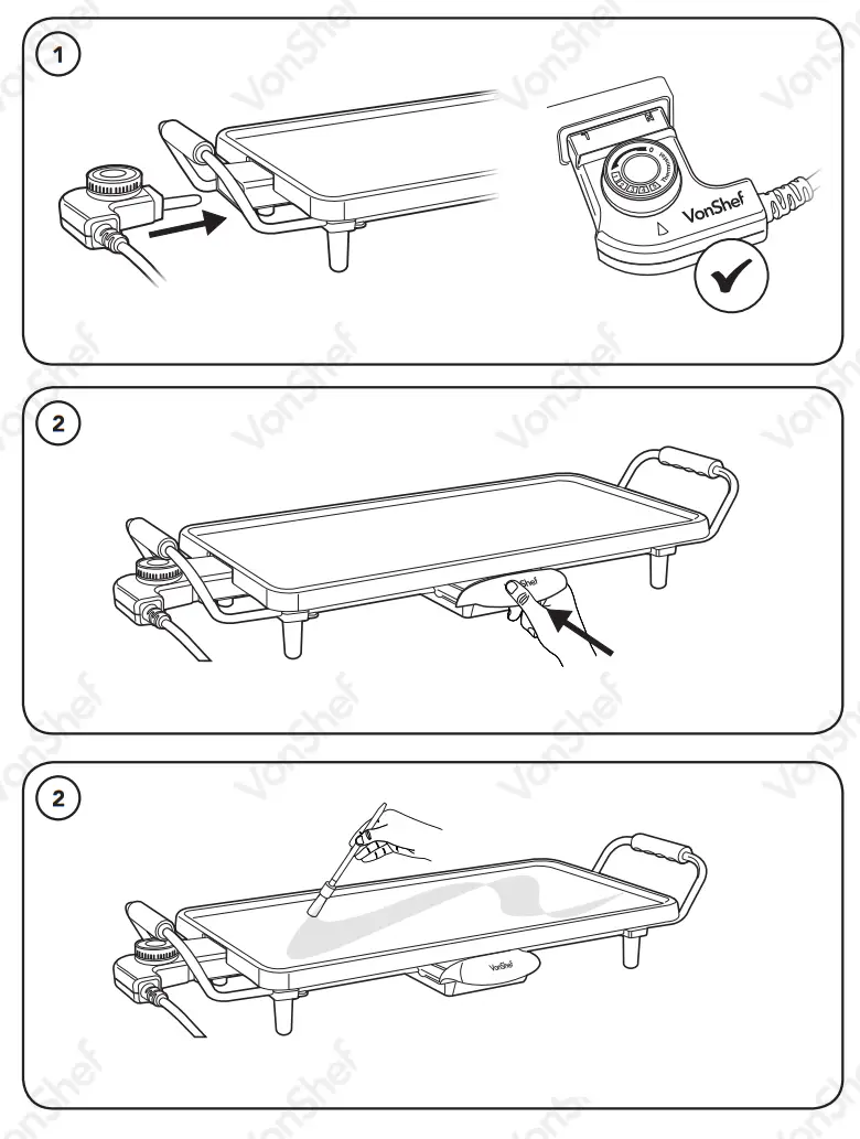 2013063 Electric Teppanyaki Grill XL Instruction Manual - ASSEMBLY