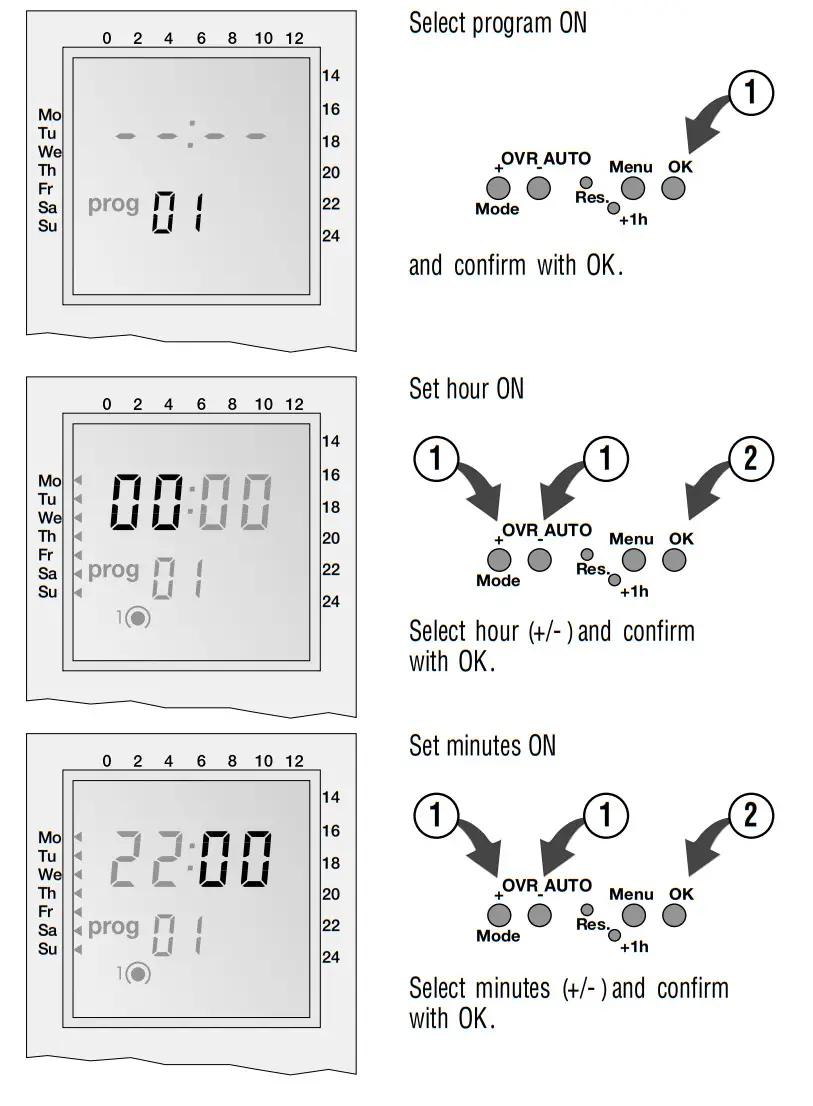 INTERMATIC FM1D20 Series 24 Hour or 7 Day 120V Electronic Panel Mount Module - Figure 11.