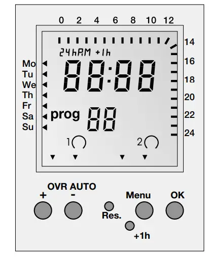 INTERMATIC FM1D20 Series 24 Hour or 7 Day 120V Electronic Panel Mount Module - Figure 3