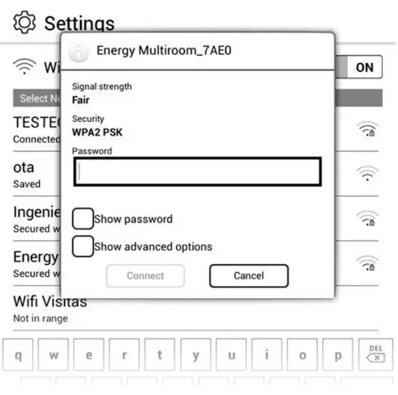 Wi-Fi settings