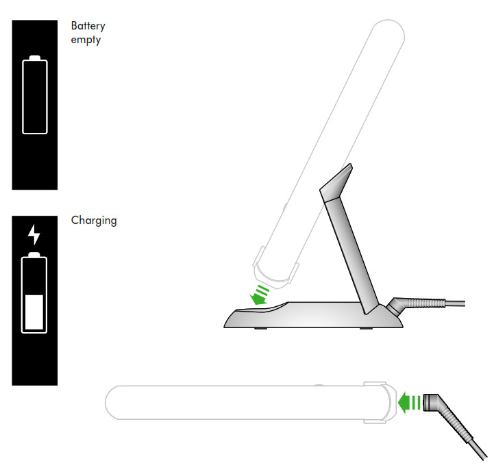 dyson Corrale Hair Straightener - Charging your straightener